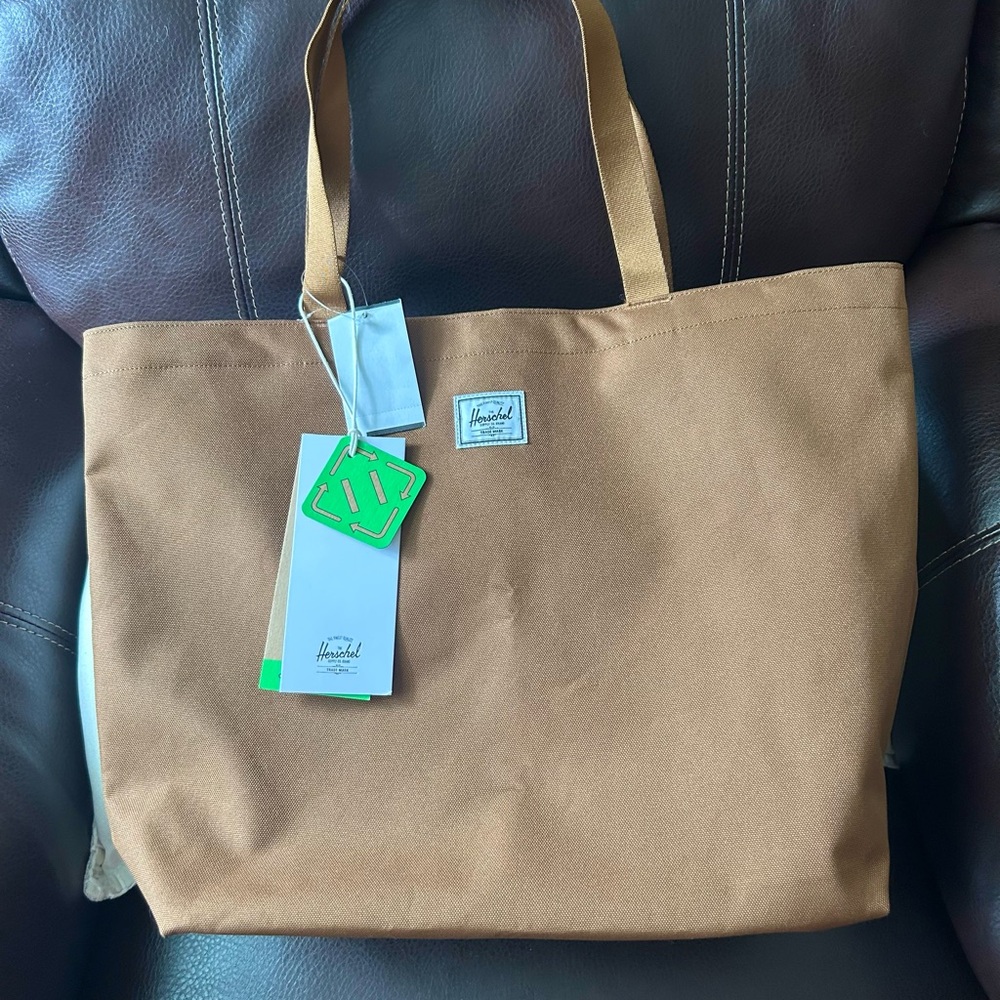 New Herschel Supply Company Tan canvasTote Bag
